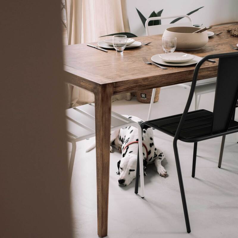 Silla de metal de bistró (3/5)