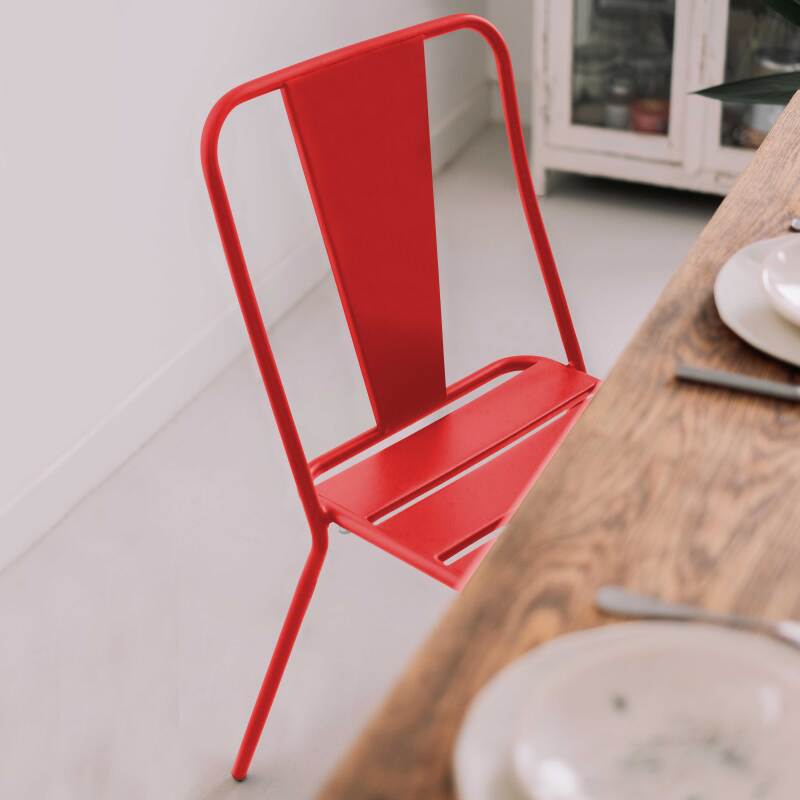 Silla de metal de bistró (2/5)