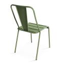 Silla de metal de bistró
