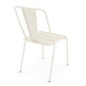 Silla de metal de bistró