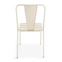 Silla de metal de bistró