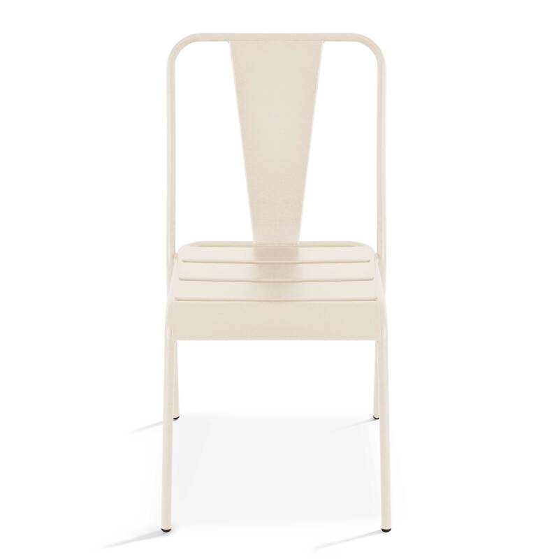 Silla de metal de bistró (3/4)
