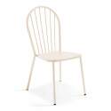 Silla de metal perforada