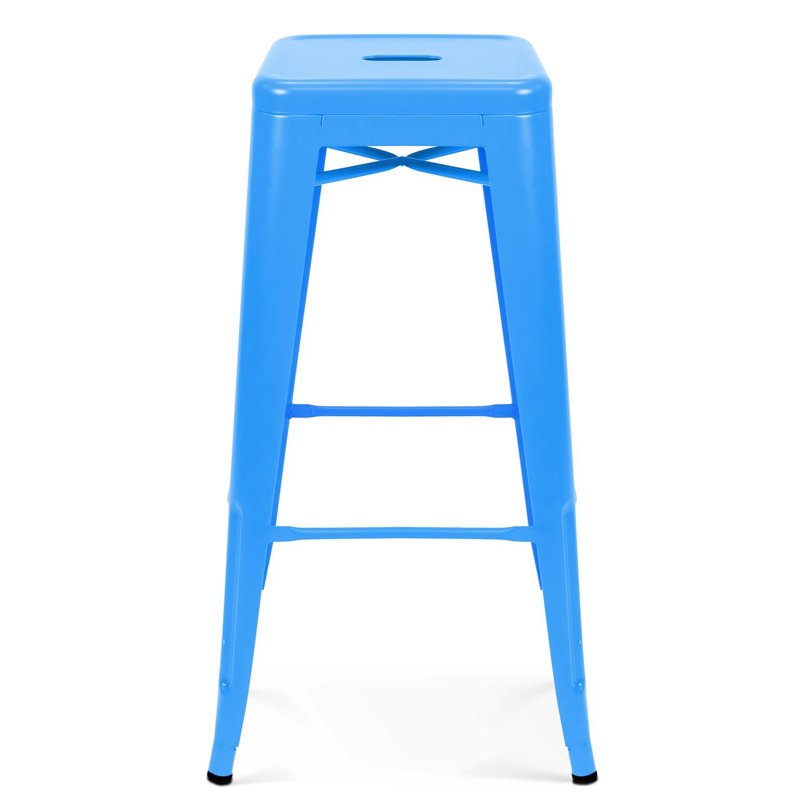 Lote de 4 taburetes de bar mate