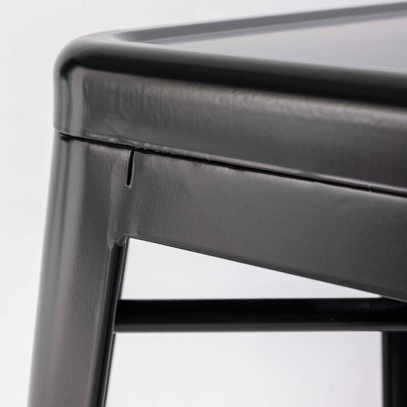 Lote de 4 taburetes de bar mate