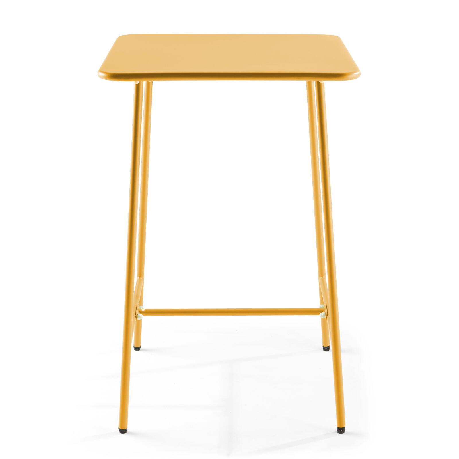 Mesa alta de bar cuadrada (70 x 70 x 105 cm)