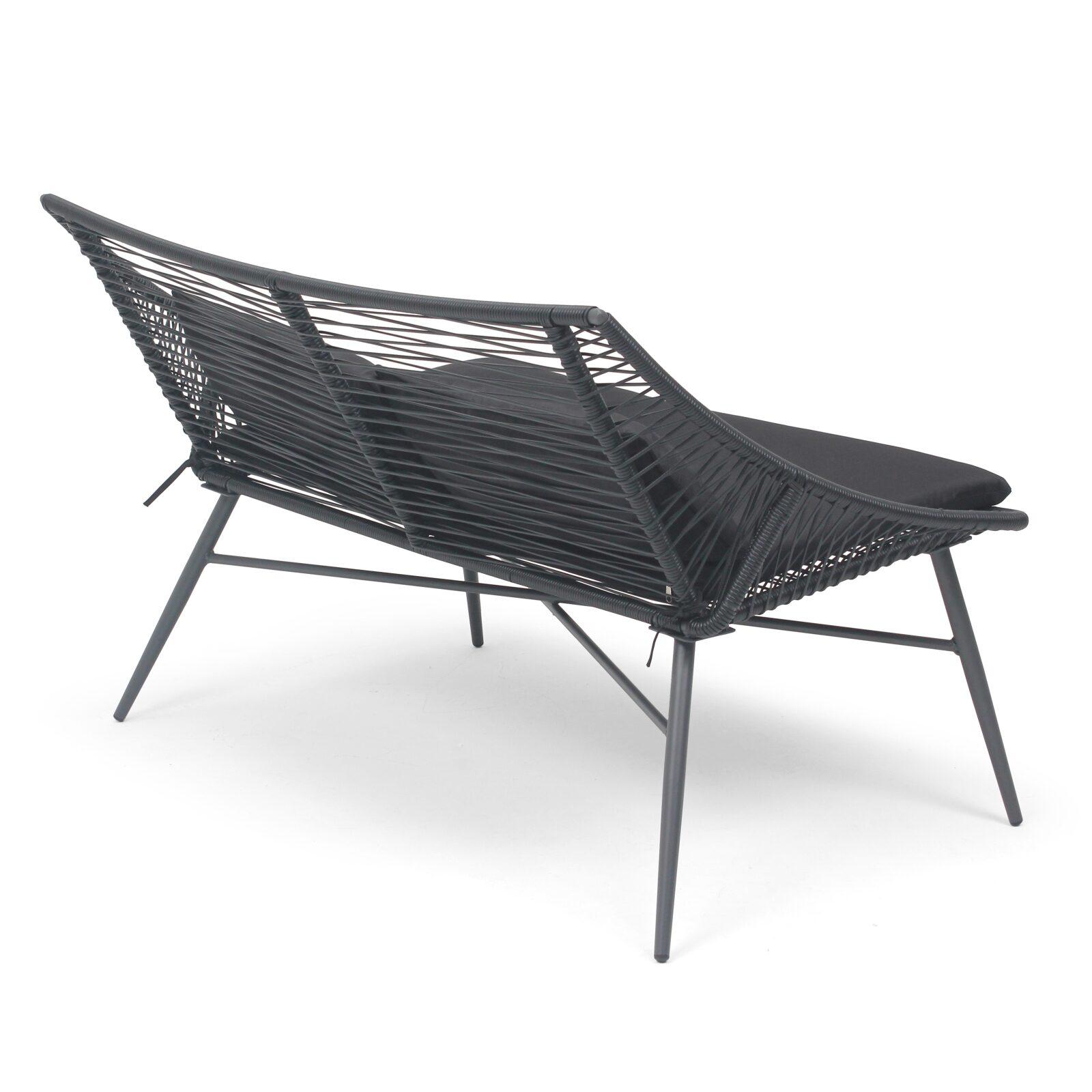 Sofá de jardín (130 x 90 x 85 cm) en cuerdas