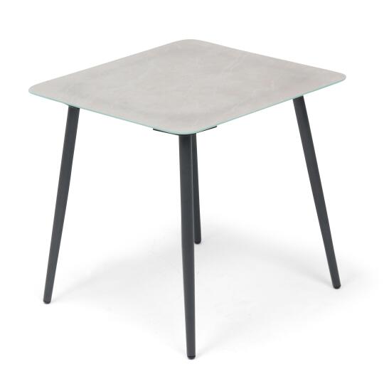 Mesa de centro negra 55 x 55 x 55 cm - fácil de mantener | Oviala