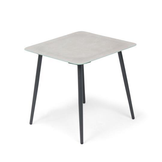 Mesa de centro negra 45 x 45 x 45 cm - fácil de mantener | Oviala