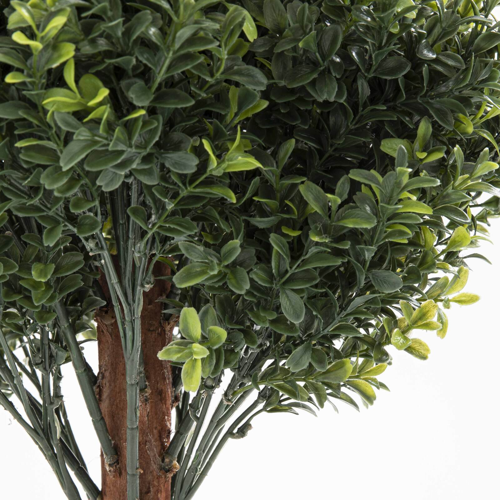 Buis en tronco artificial en maceta, altura 110 cm