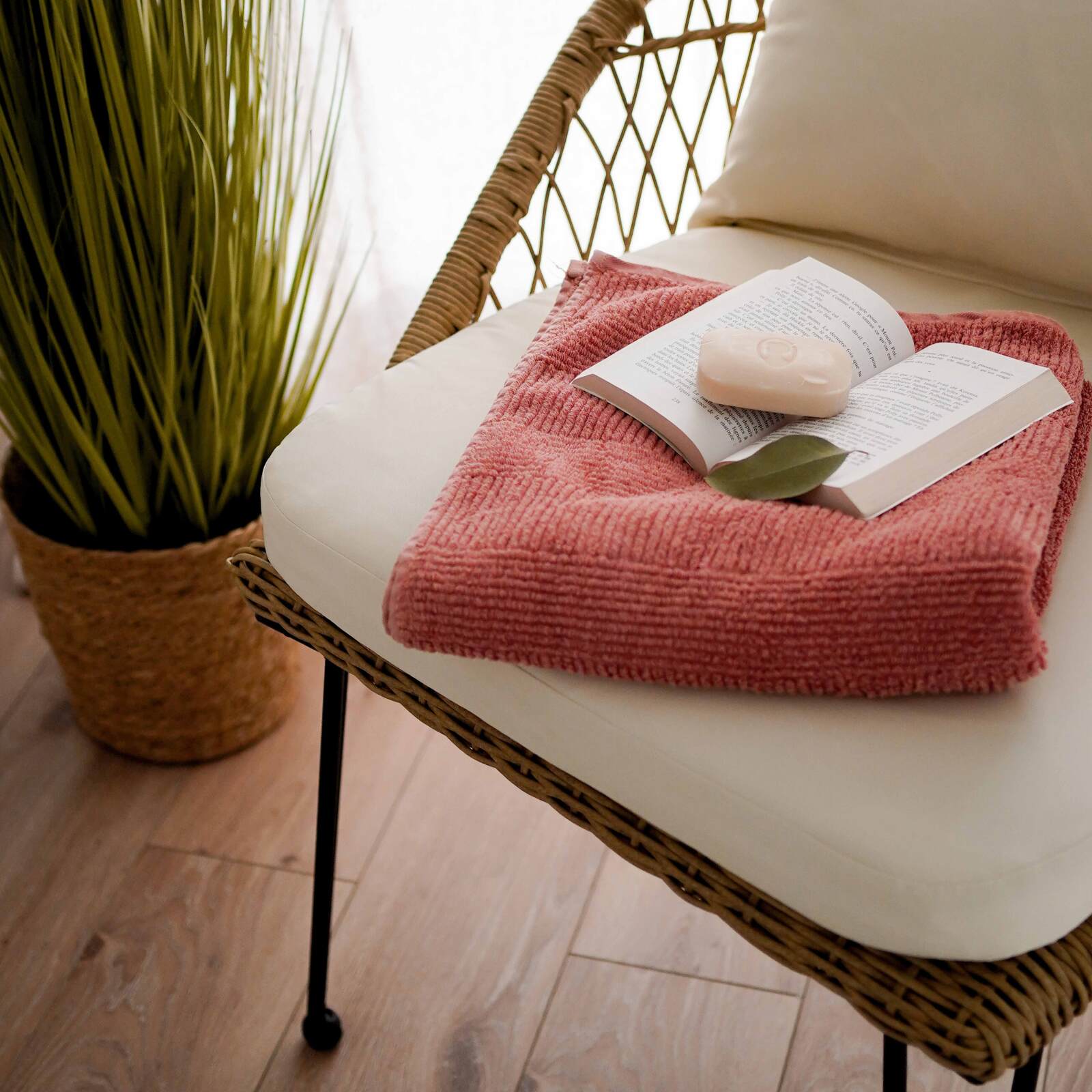 Juncus artificial en maceta altura 95 cm