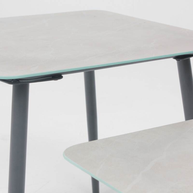 Mesas de centro apilables cuadradas