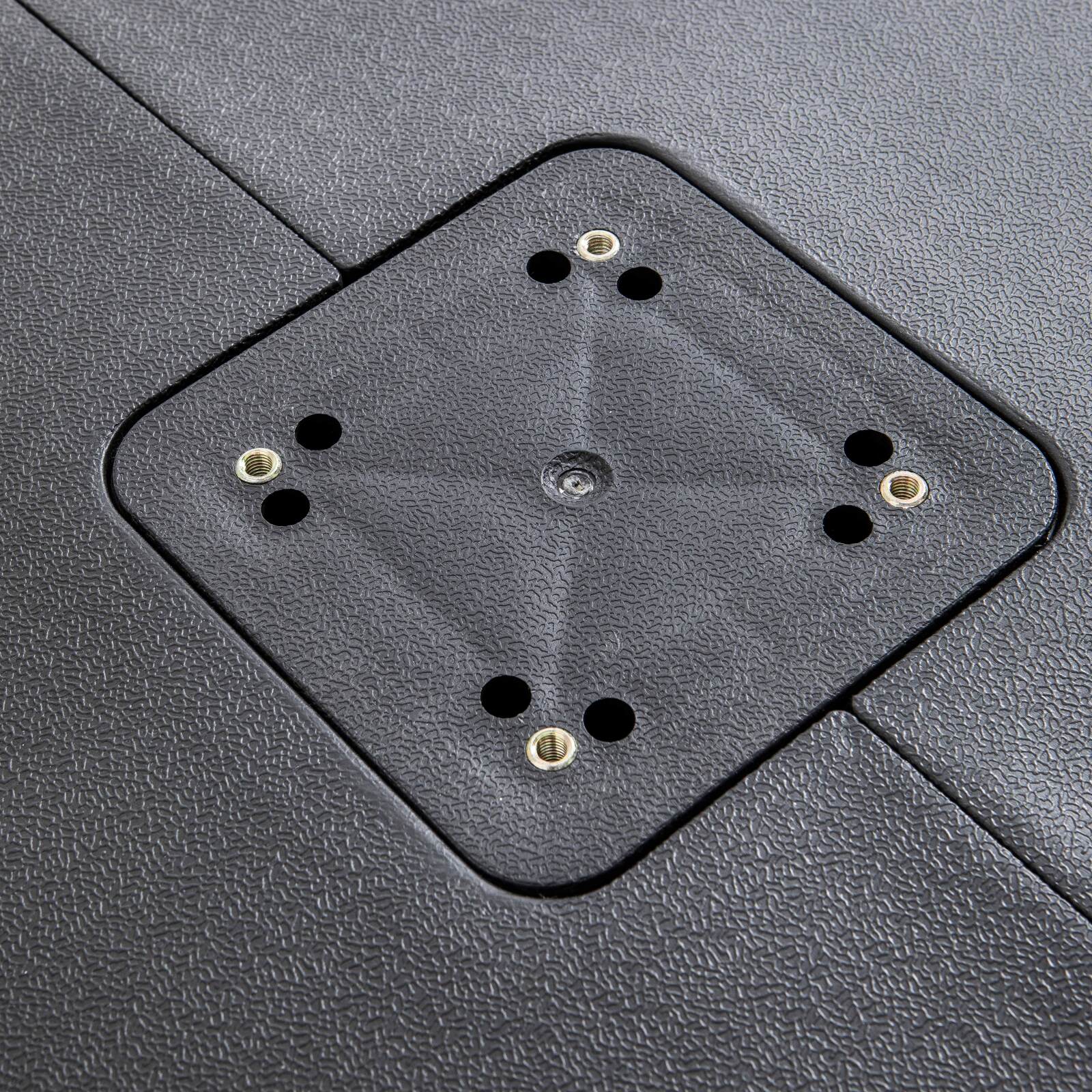 Losa de sombrilla lastrada de 100L sobre ruedas