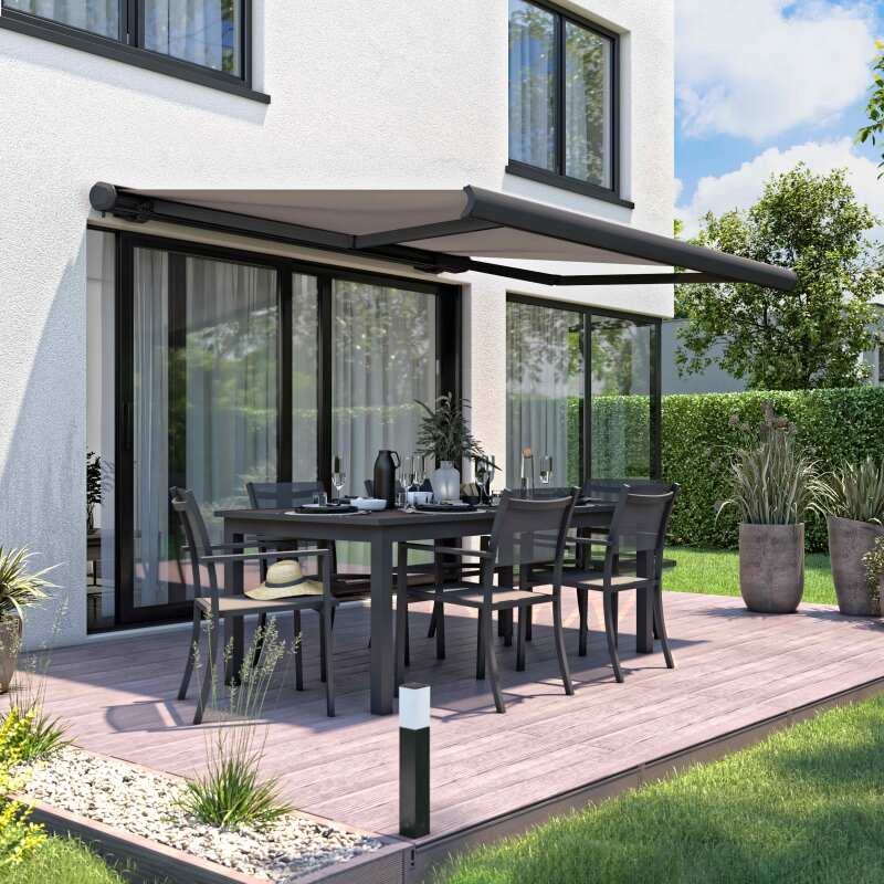 Toldo de 2,50 x 2 m con caja integrada