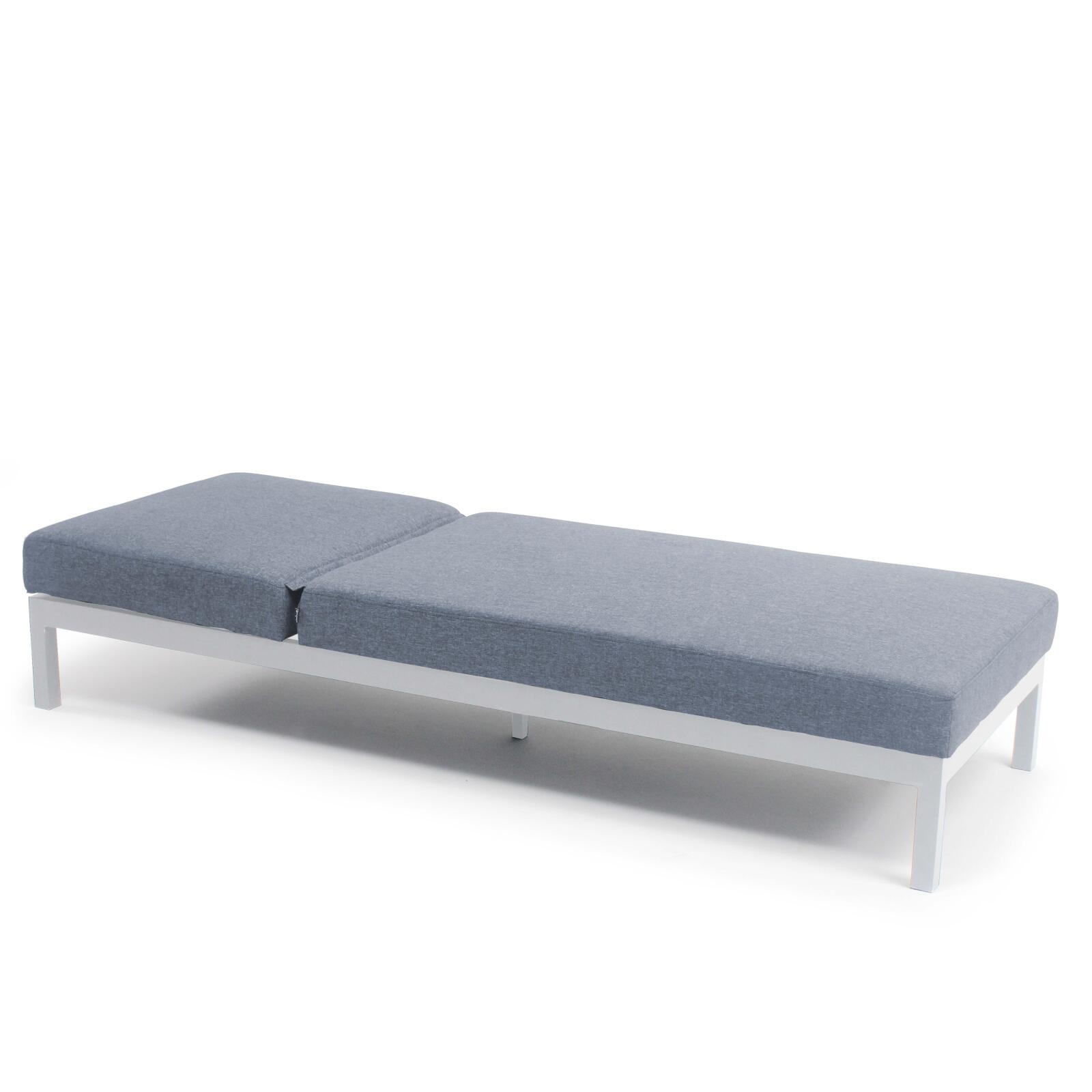 Baño de sol con cojín, reclinable en 5 posiciones