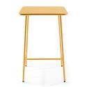 Mesa de bar alta de 70 cm x 70 cm y 4 sillas altas de metal