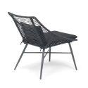 Conjunto de jardín de cuerdas con 2 sillones y 1 mesa de centro