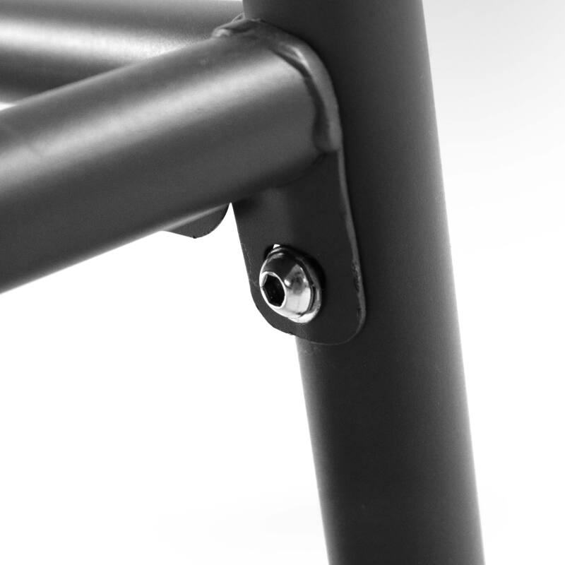 Mesa auxiliar con ruedas de metal estilo industrial (5/7)