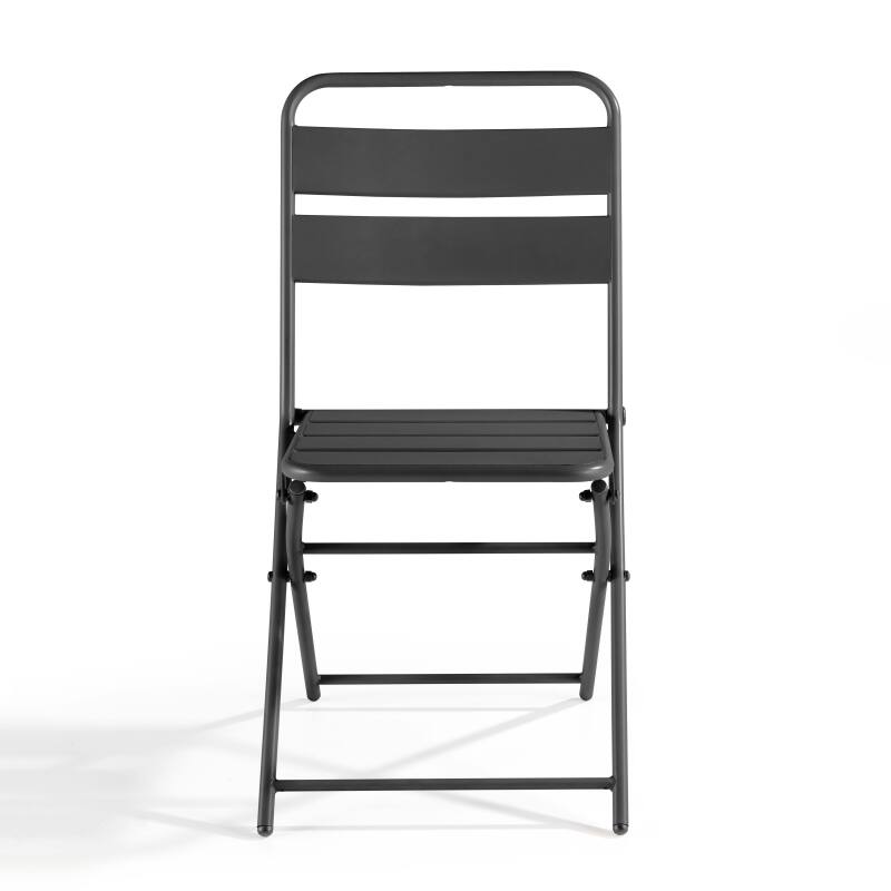 Lote de 2 sillas plegables de metal