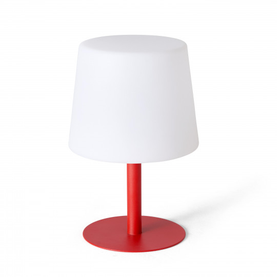 Lámpara de mesa LED recargable ROJA