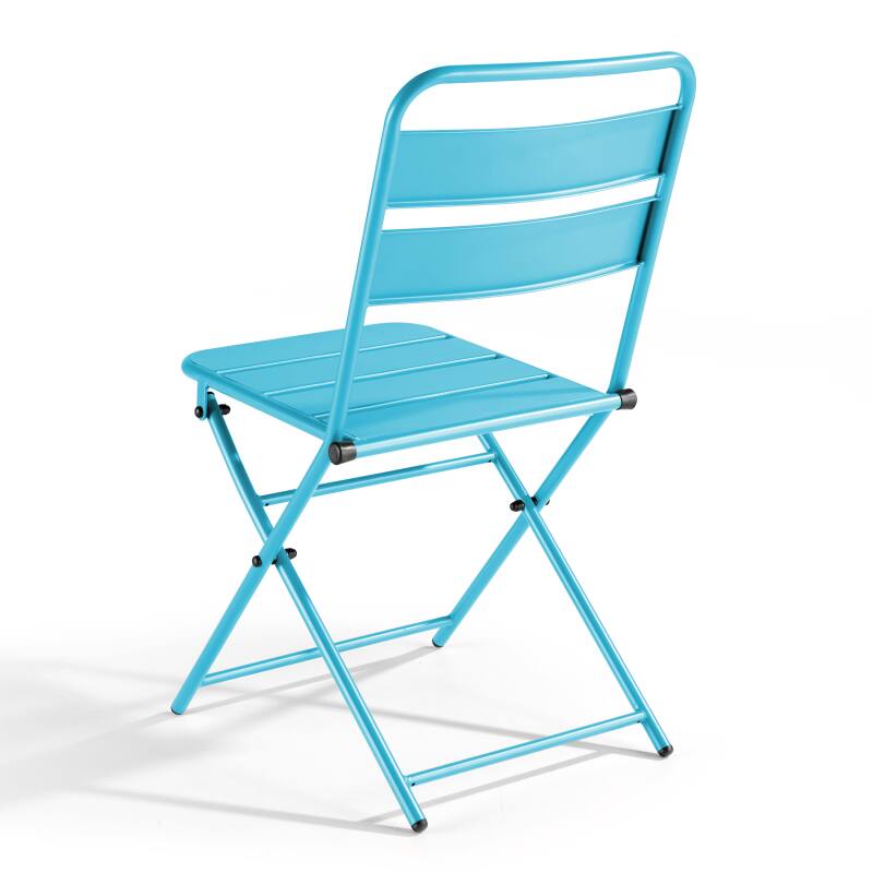 Lote de 2 sillas plegables de metal