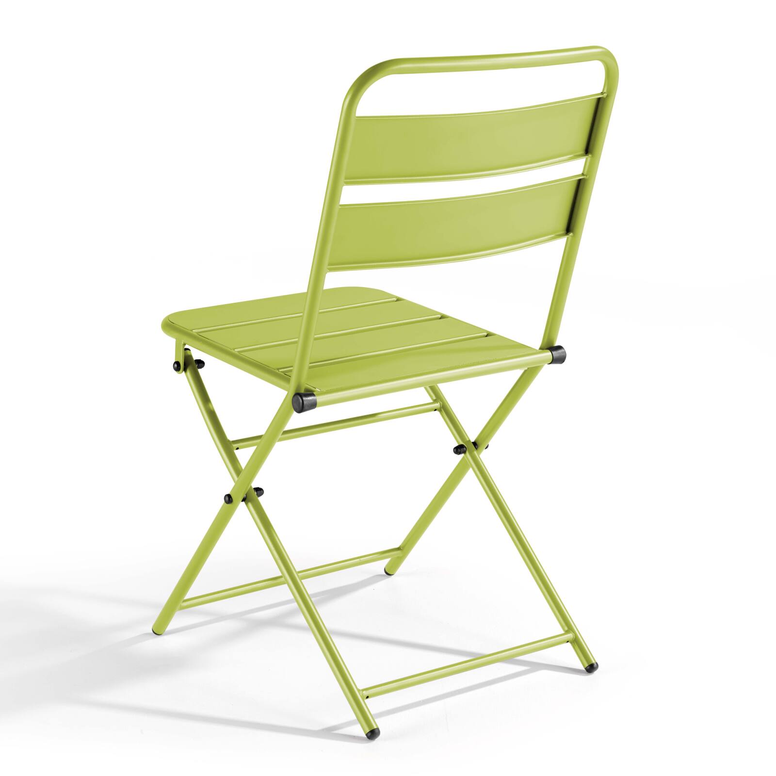 Lote de 2 sillas plegables de metal