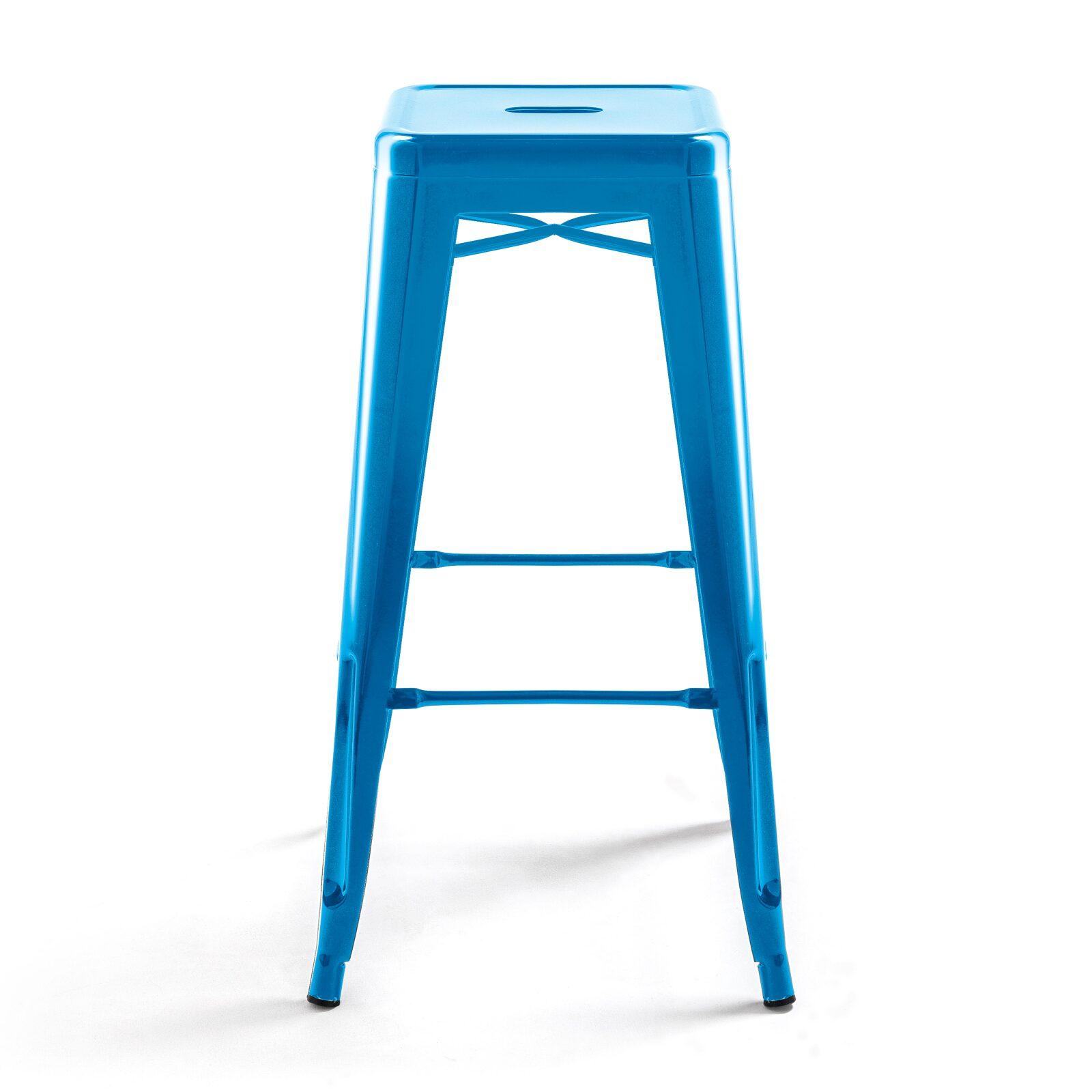 Conjunto de 4 taburetes de bar brillantes