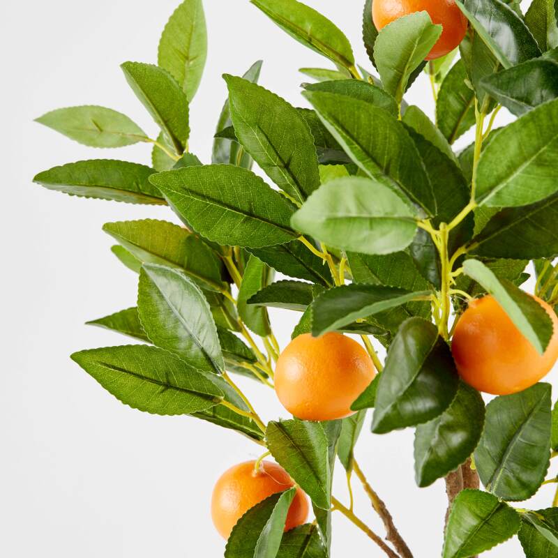 Planta artificial de naranjo en maceta, altura 75 cm (2/5)