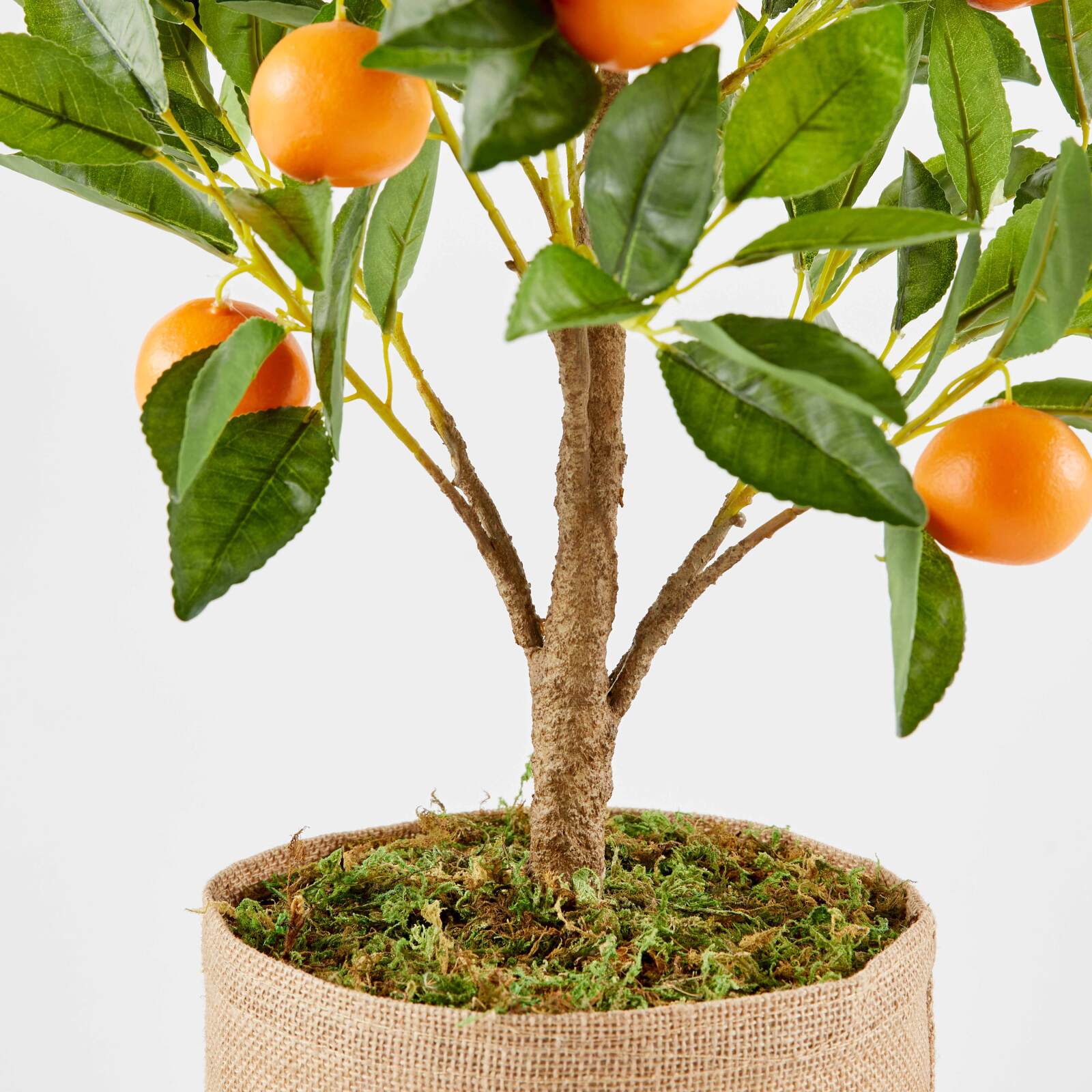 Planta artificial de naranjo en maceta, altura 75 cm