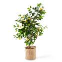 Limón artificial en maceta altura 115 cm