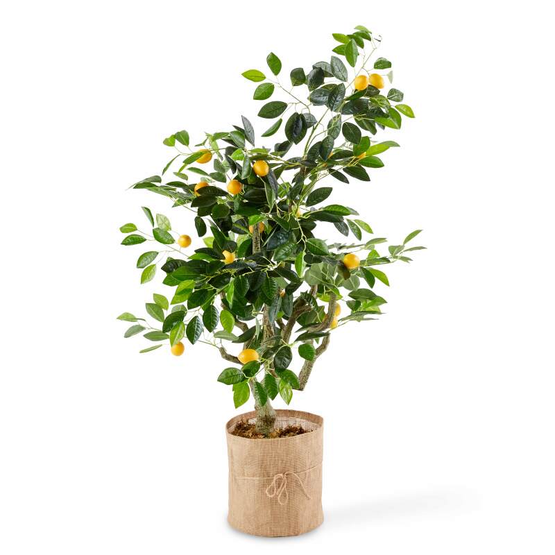 Limón artificial en maceta altura 115 cm