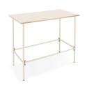 Mesa alta rectangular de conjunto + 4 sillas altas