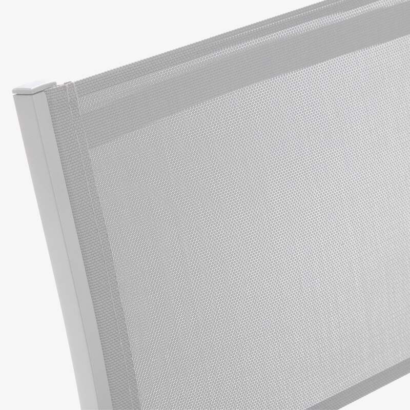 Lote de 2 sillas de jardín de aluminio y textileno (5/7)