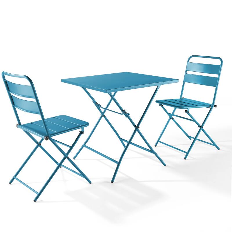 Mesa de jardín cuadrada plegable (70 x 70 cm) (3/4)