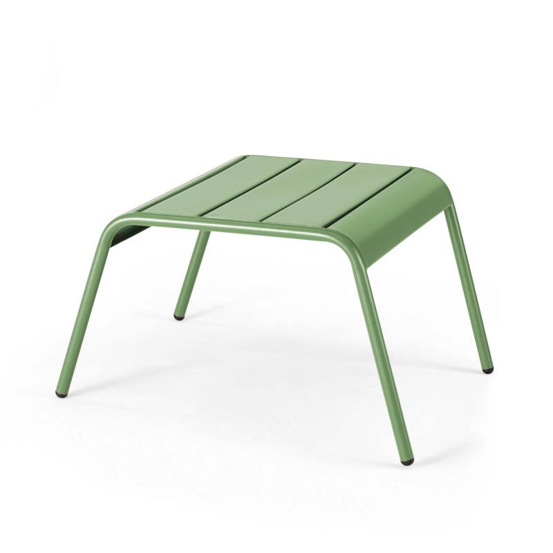 Lote de 2 sillones bajos con reposapiés de metal en gris antracita + 1 color