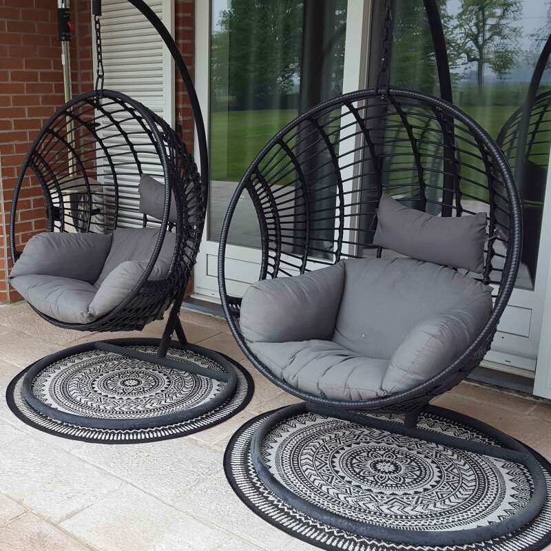 Alfombra redondo para exteriores con diseños de polipropileno