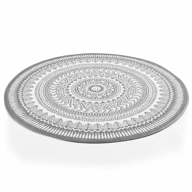 Alfombra redondo para exteriores con diseños de polipropileno