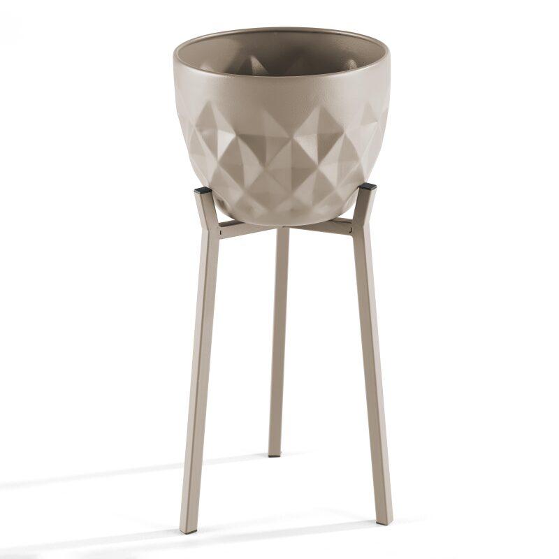 Lote de 2 macetas con soporte de metal (2/6)