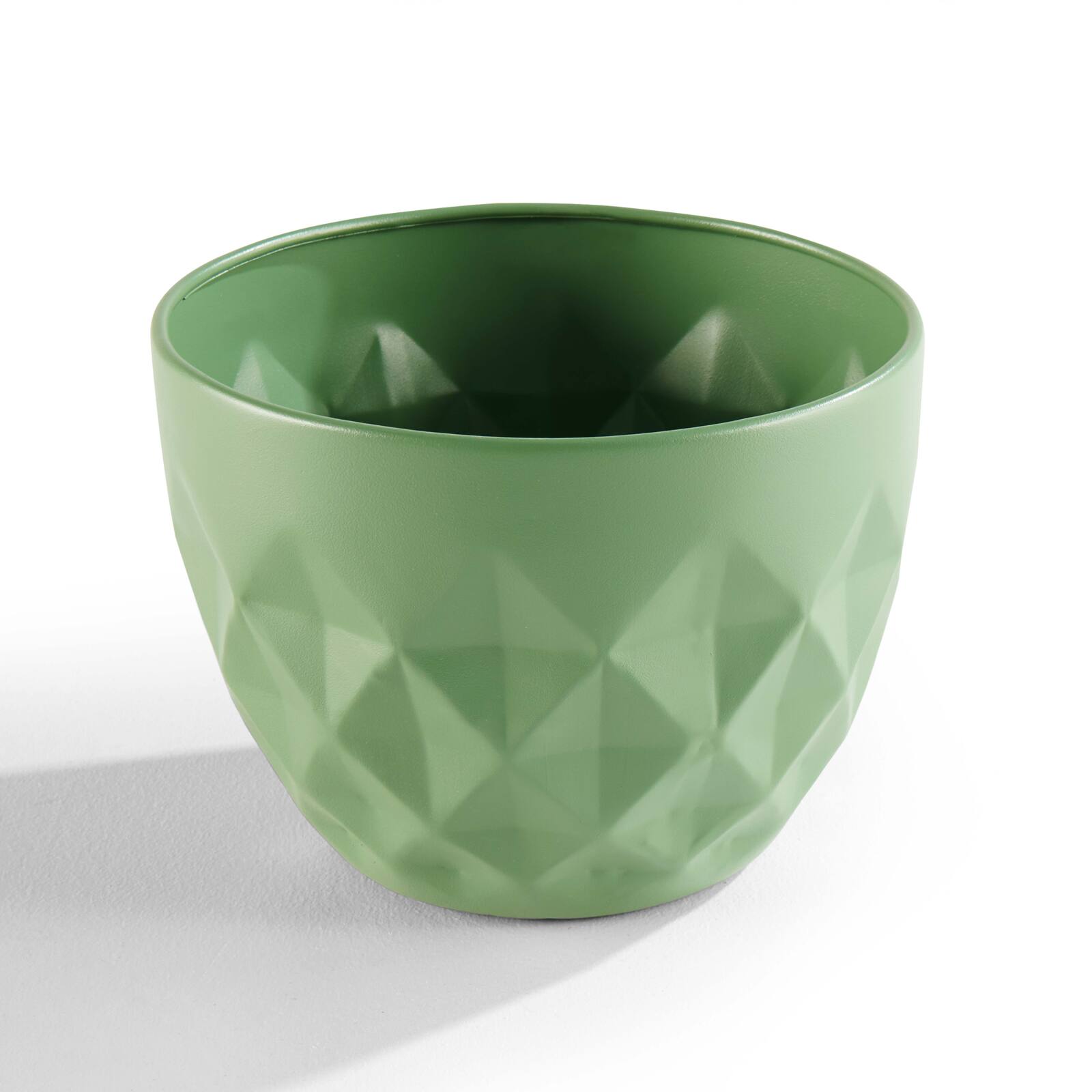 Lote de 2 macetas con soporte de metal