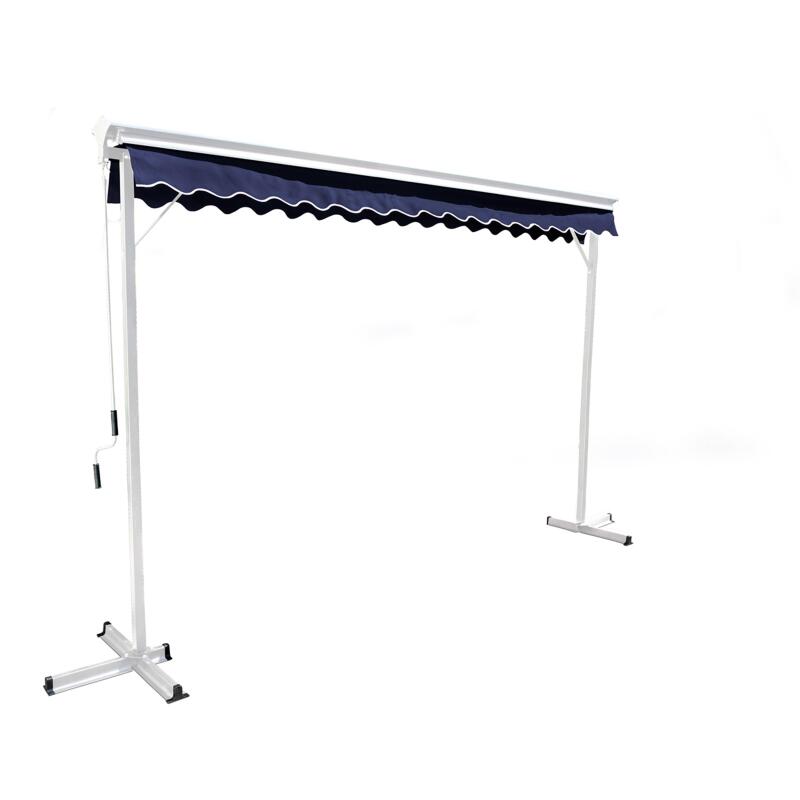 Conjunto de toldo a dos aguas (3 x 3 m) + 4 losas con contrapeso (2/4)
