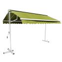 Conjunto de toldo a dos aguas (3 x 3 m) + 4 losas con contrapeso
