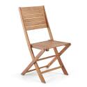 Lote de 2 sillas plegables de madera de eucalipto FSC®