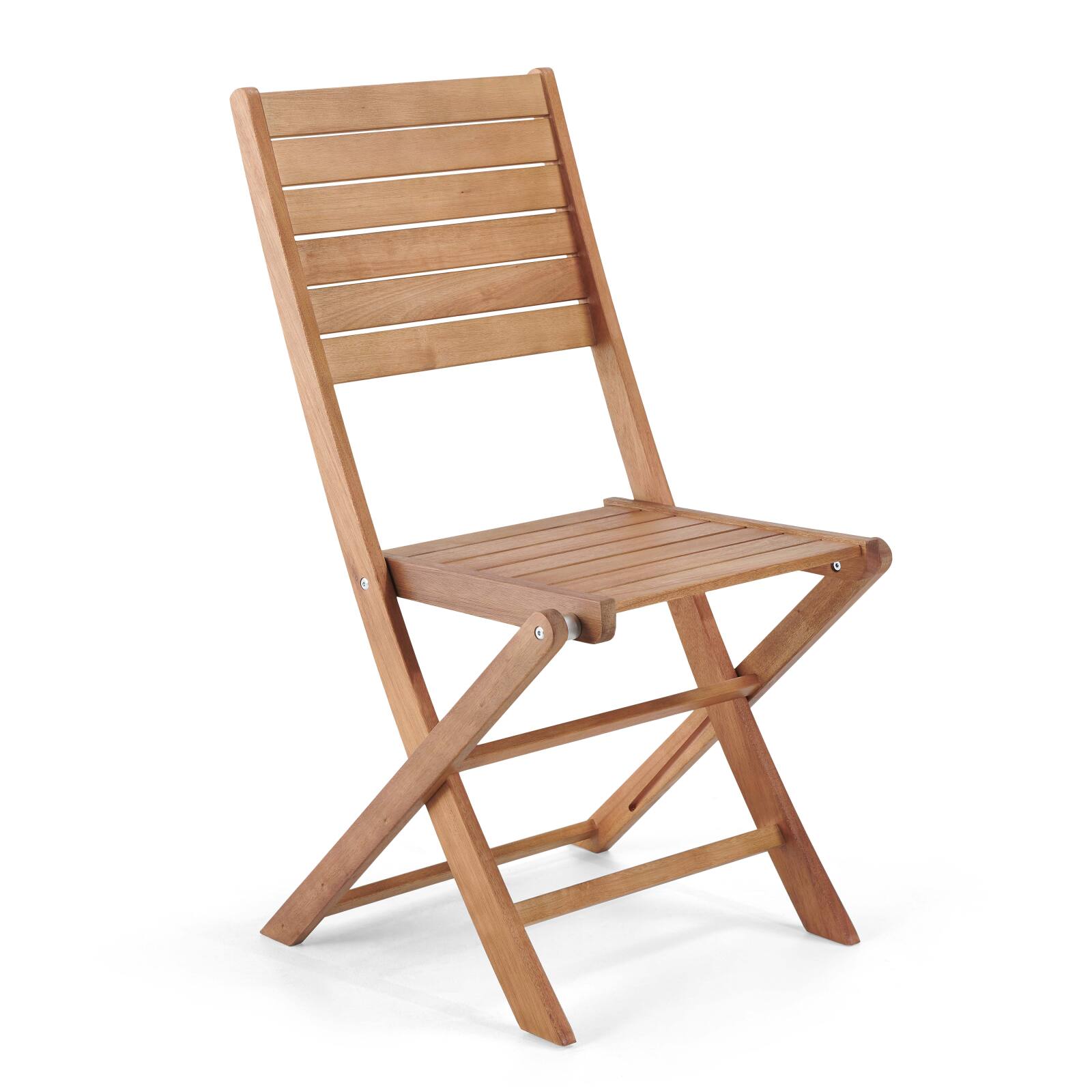 Lote de 2 sillas plegables de madera de eucalipto FSC®