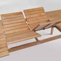 Mesa de jardín rectangular extensible con 8 sillas y 2 sillas con reposabrazos de eucalipto FSC®