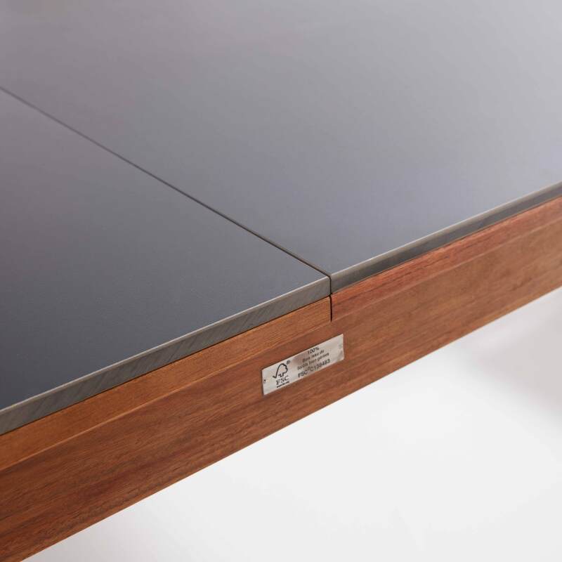 Mesa de jardín rectangular extensible de madera de eucalipto FSC®