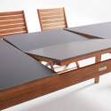 Mesa de jardín rectangular extensible de madera de eucalipto FSC®