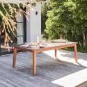 Mesa de jardín rectangular extensible de madera de eucalipto FSC®
