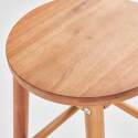 Lote de 2 taburetes de madera de eucalipto FSC®