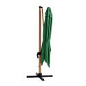 Conjunto de sombrilla desplazable inclinable (3 x 3m) + 4 losas para rellenar y estabilizar