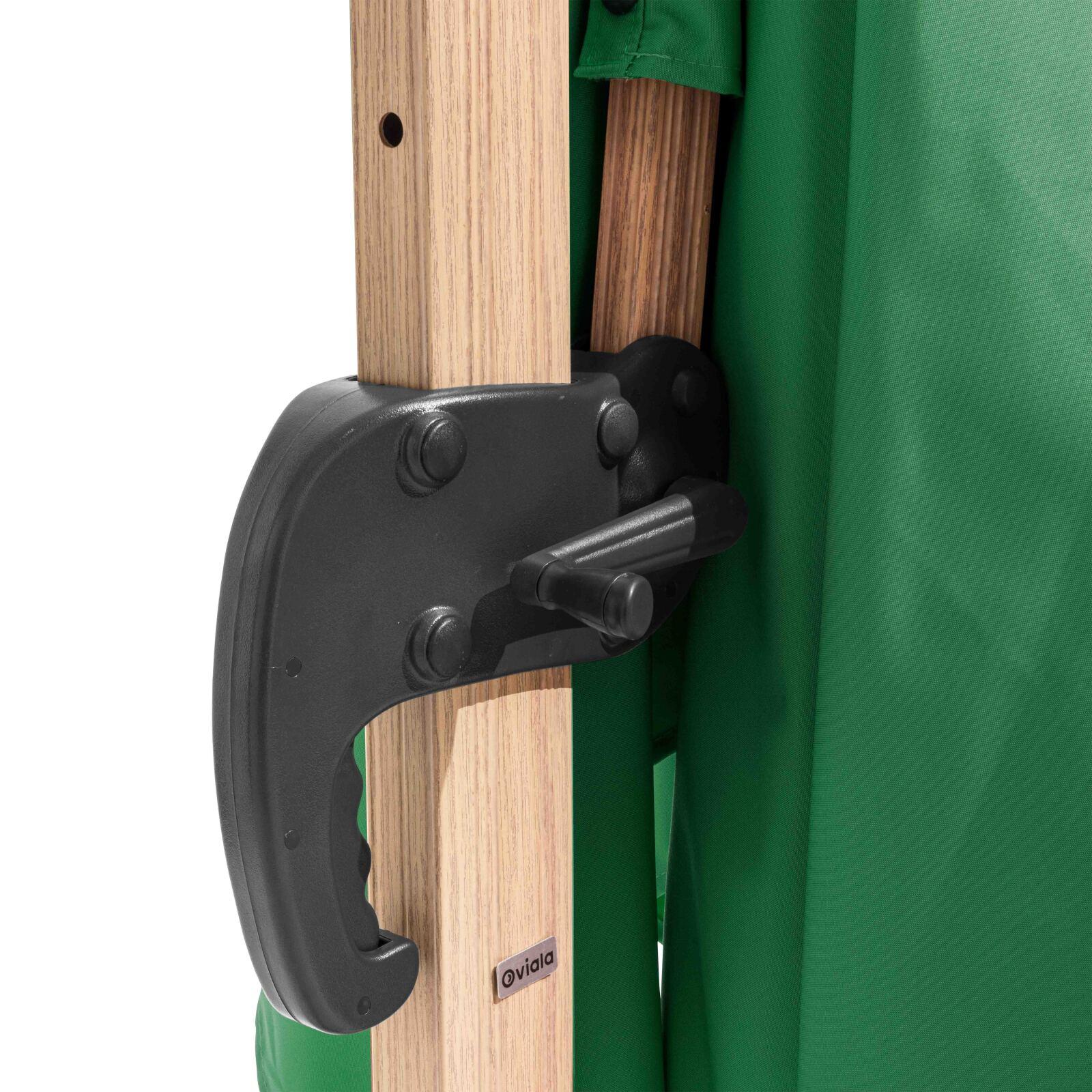 Conjunto de sombrilla desplazable inclinable (3 x 3m) + 4 losas para rellenar y estabilizar